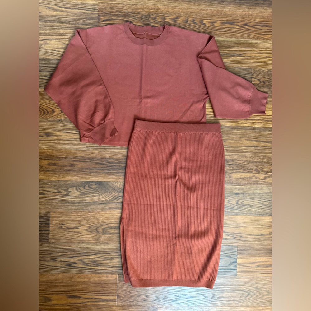 Sweater and skirt set